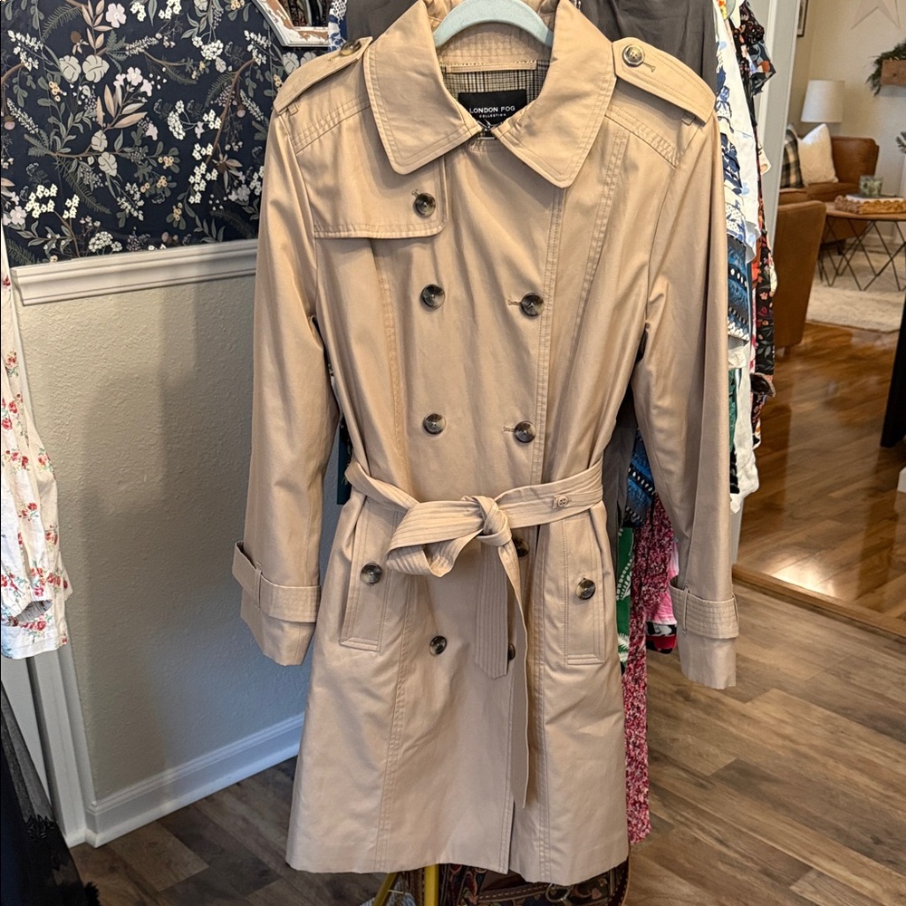 London Fog Collection Trench Coat Size XL